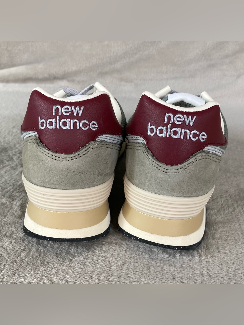 New Balance 574 U574SKB Mens Size 9 Brown Gray Leather Running Shoes NEW - Picture 7 of 10